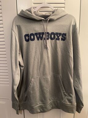 NFL Gray Cowboys Pullover Hoodie
